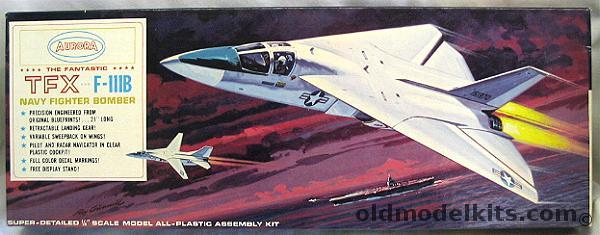 Aurora 1/48 TFX F-111B Navy Fighter Bomber (Navy F-111 Prototype), 369-249 plastic model kit